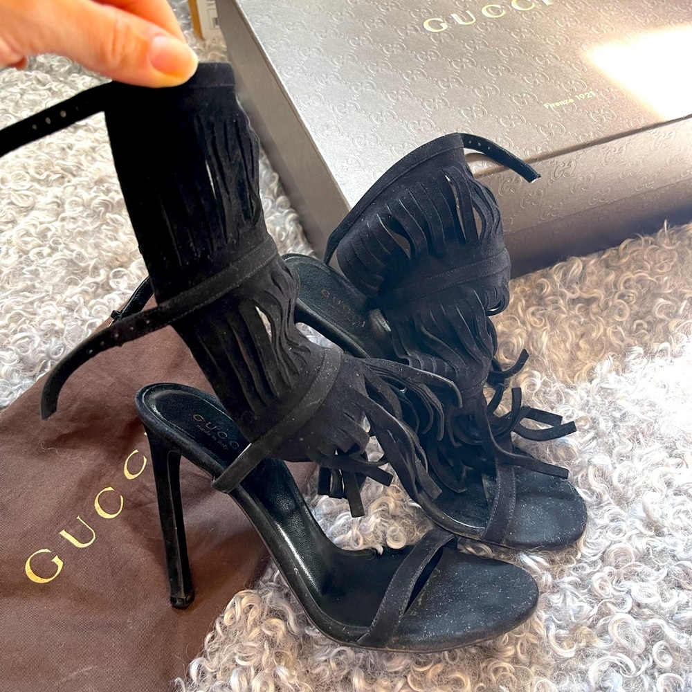 Gucci Fringe Heels